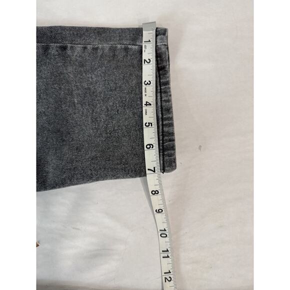 Wild Fable Super High-Rise Straight Jeans Black Grunge Button-Fly Size 0 - Picture 5 of 10